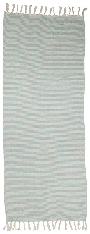 Decke / Picknickdecke Flechten Weiß-Grün 70x180 cm