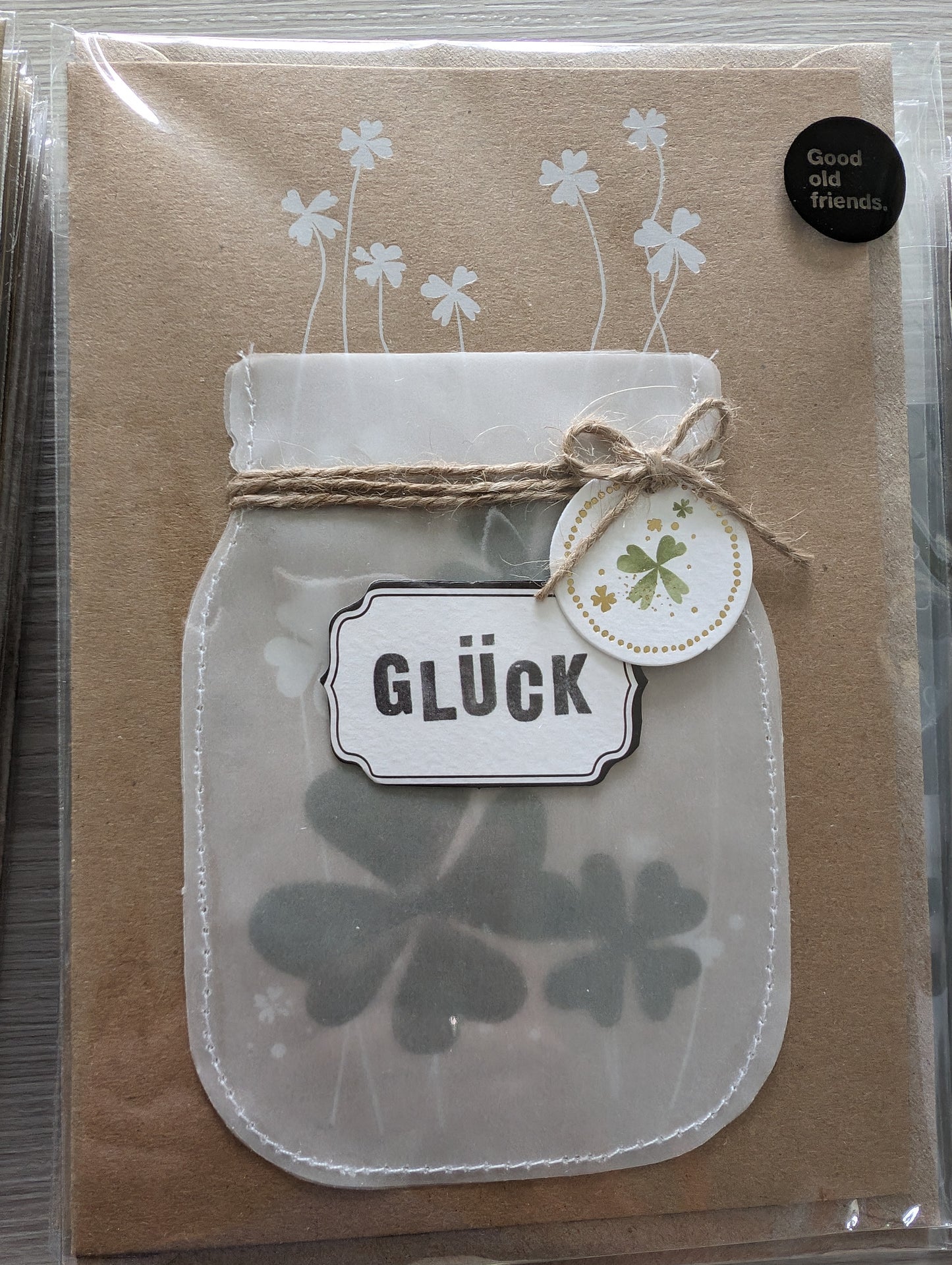 Wunschglaskarte "Glück"