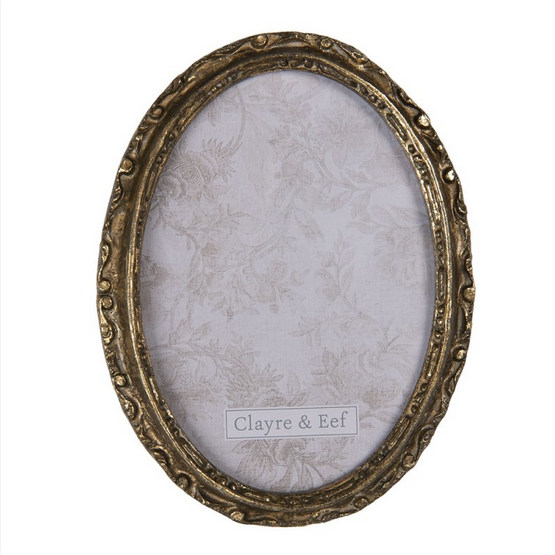 Bilderrahmen gold oval
