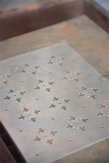 Schablone Vierblättriges Kleeblatt