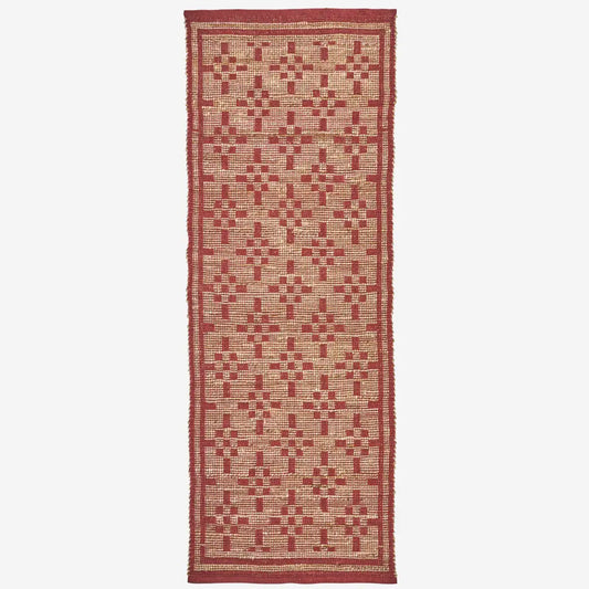 Teppich Jute rostrot 70x200 cm