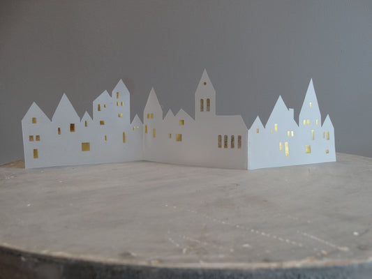 Winter Silhouetten Karte "Frohe Weihnachten"