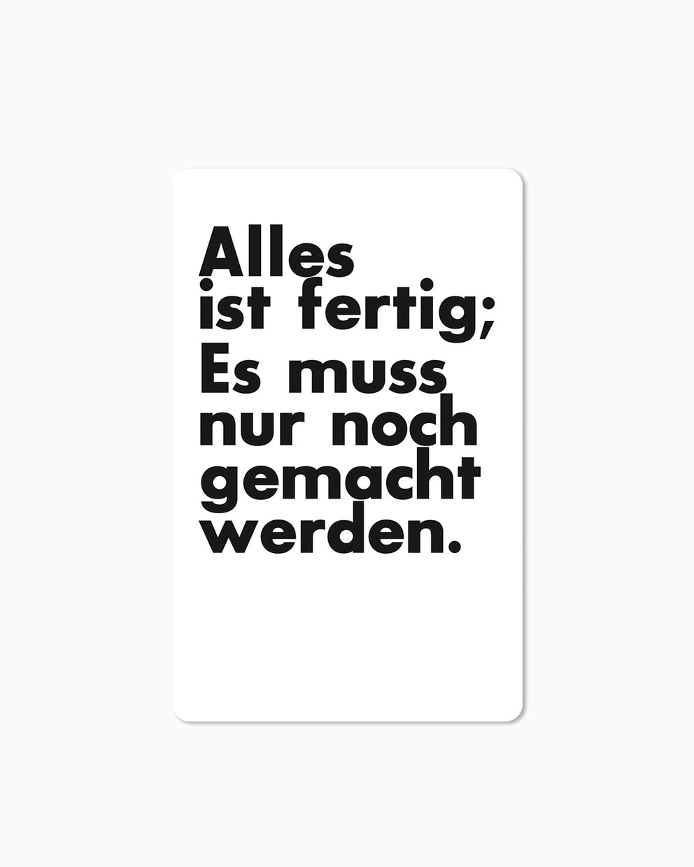Lunacard Postkarte *Fertig