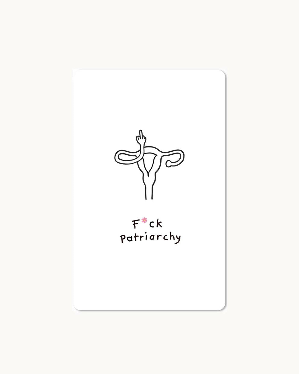 Lunacard Postkarte *F*ck patriarchy