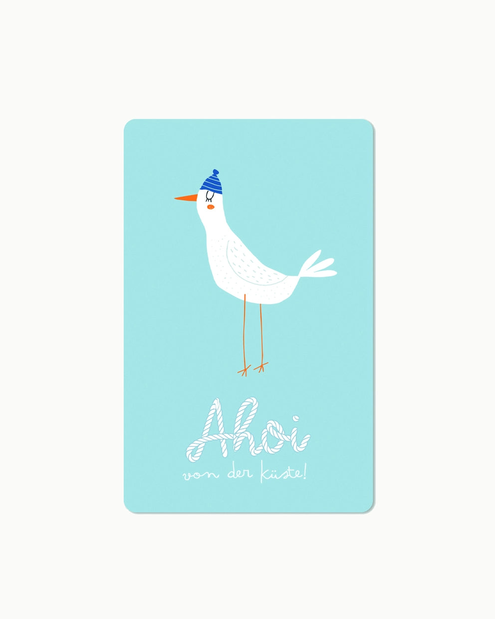 Lunacard Postkarte *Ahoi von der Küste