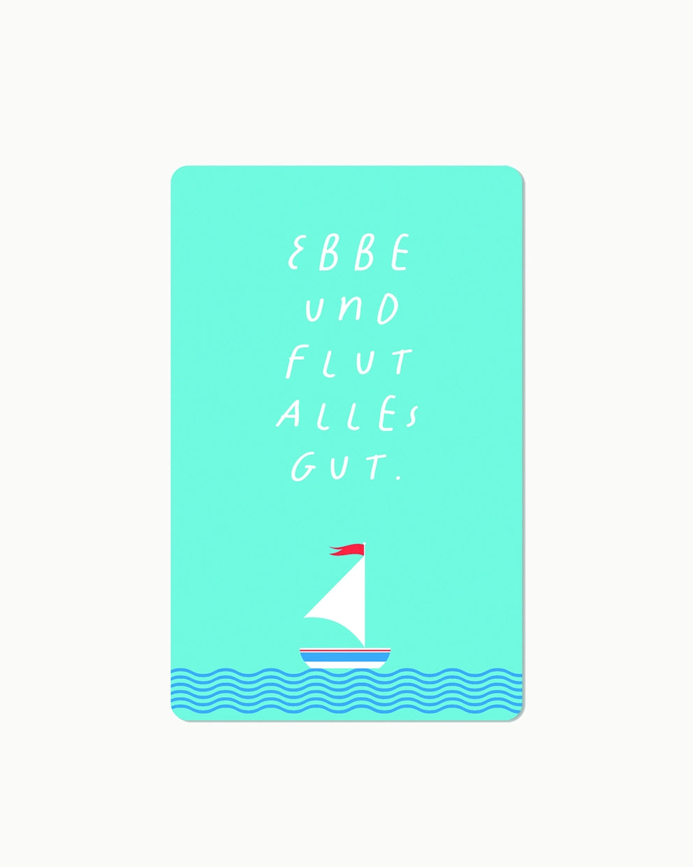 Lunacard Postkarte *Ebbe und Flut