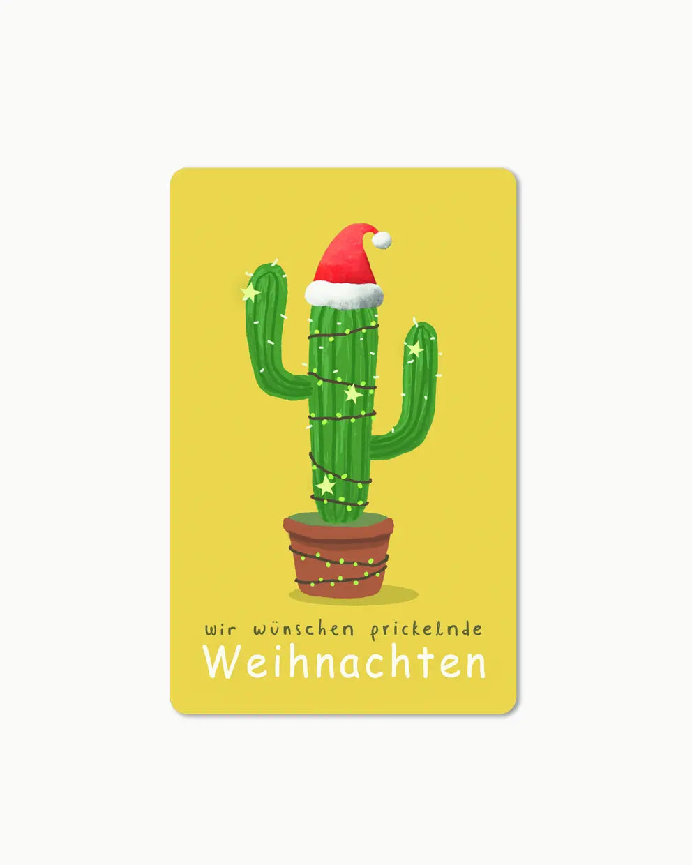 Lunacard Postkarte *Prickelnde Weihnachten