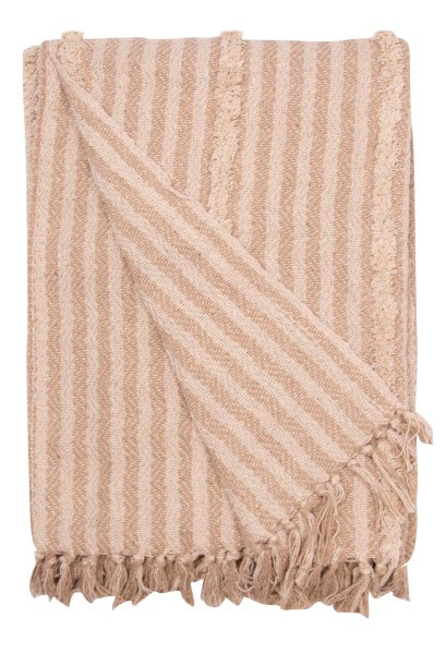 Decke Streifen tufted-natural