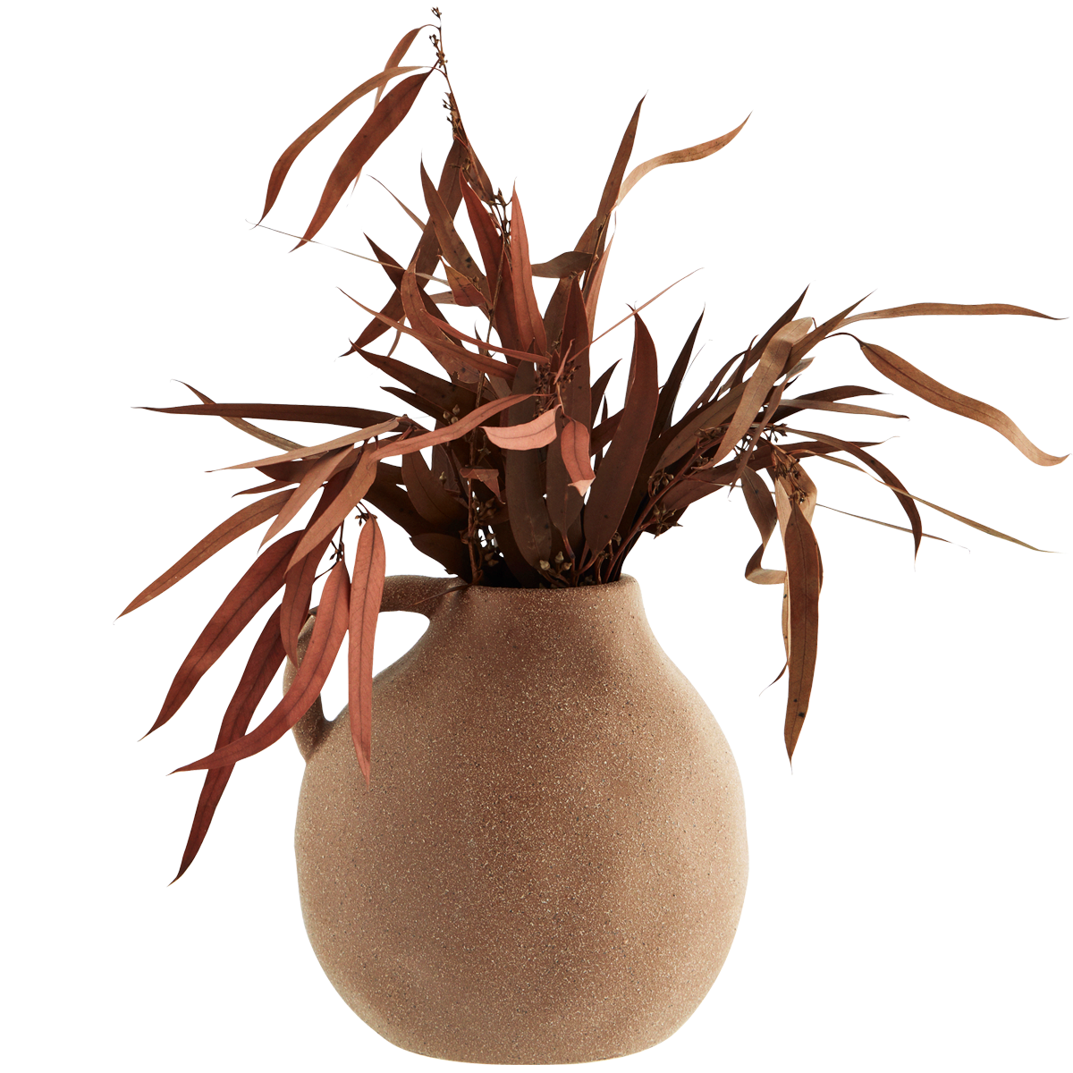 Vase aus Sandstein mit Griff