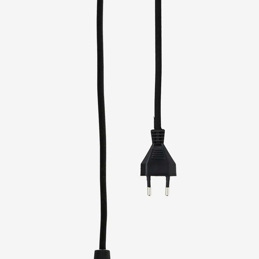 Lampenkabel mit Fassung und Schalter schwarz