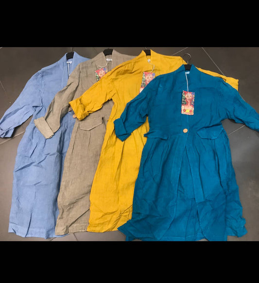 Leinenjacke aus 100% Leinen Maulwurf