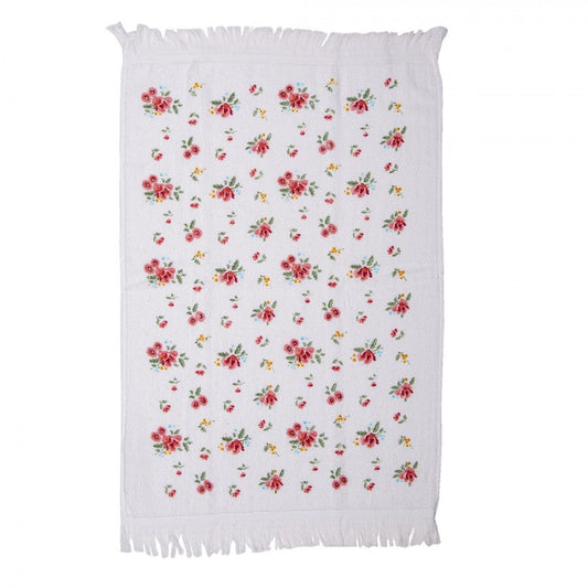 Gästehandtuch Blumen rosa