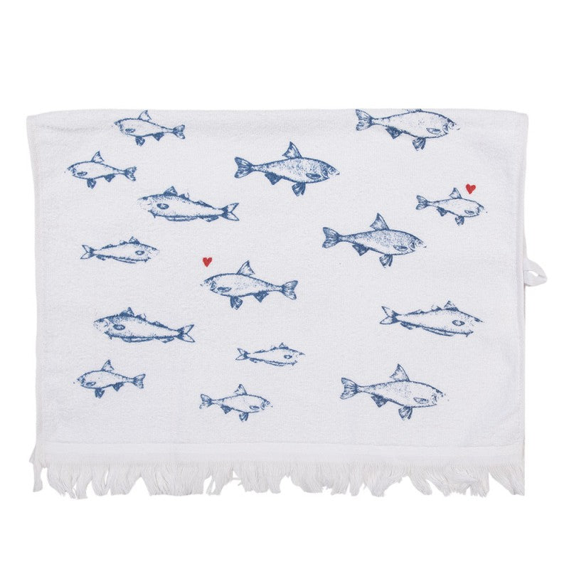 Gästehandtuch Fische mit Herz