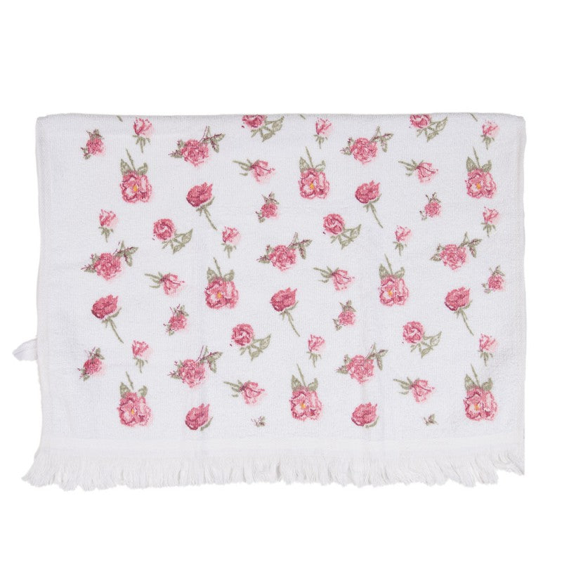 Gästehandtuch rosa Rosen