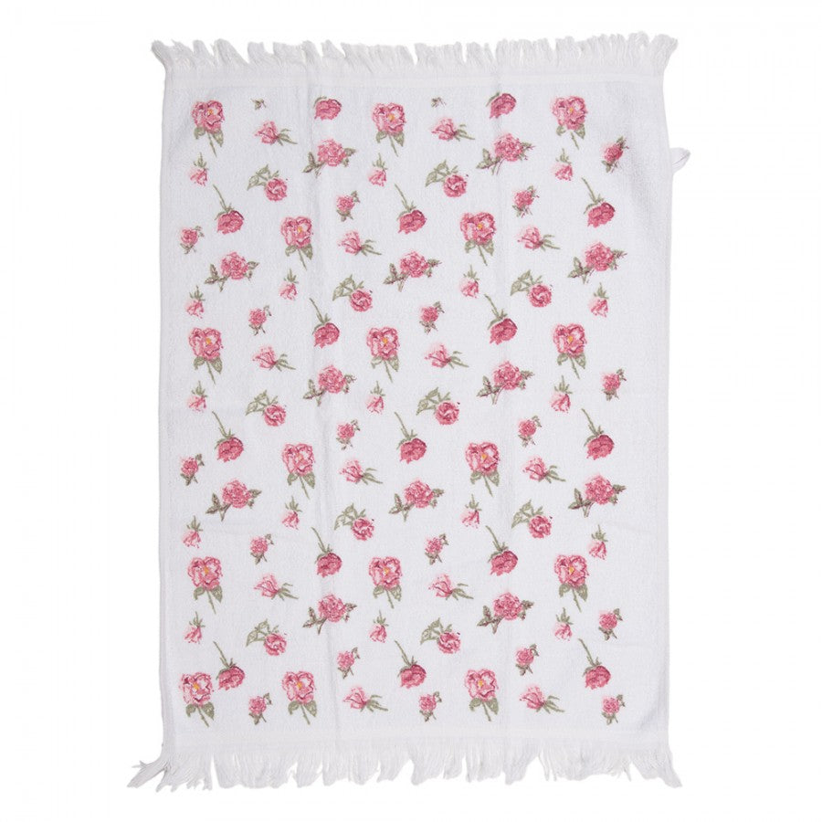 Gästehandtuch rosa Rosen
