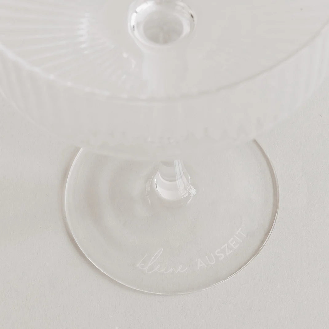 Sektglas / Champagnerglas Kleine Auszeit
