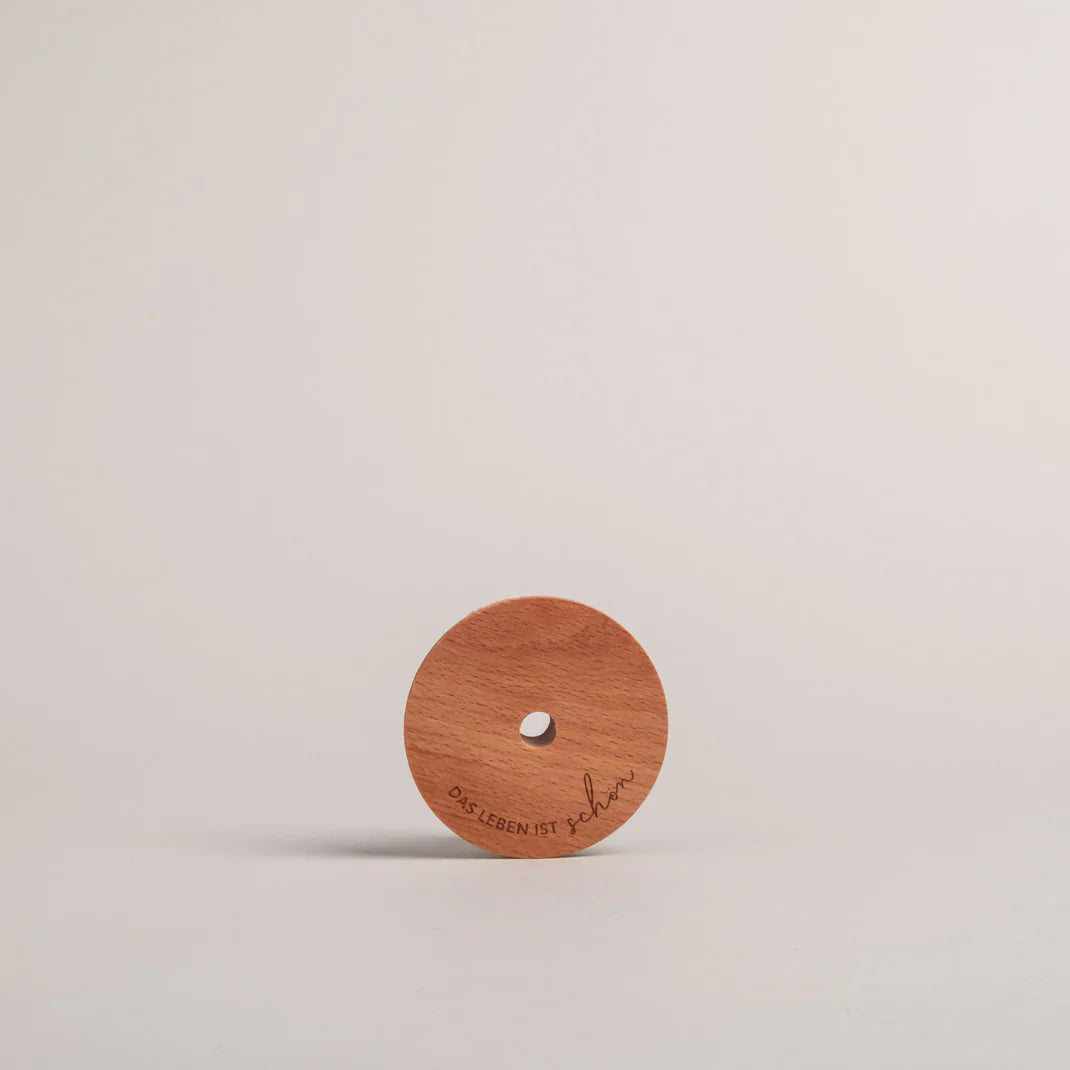 Deckel für Trinkglas Das Leben ist schön – Wandelbar ~Möbel- & Raumgestaltung~