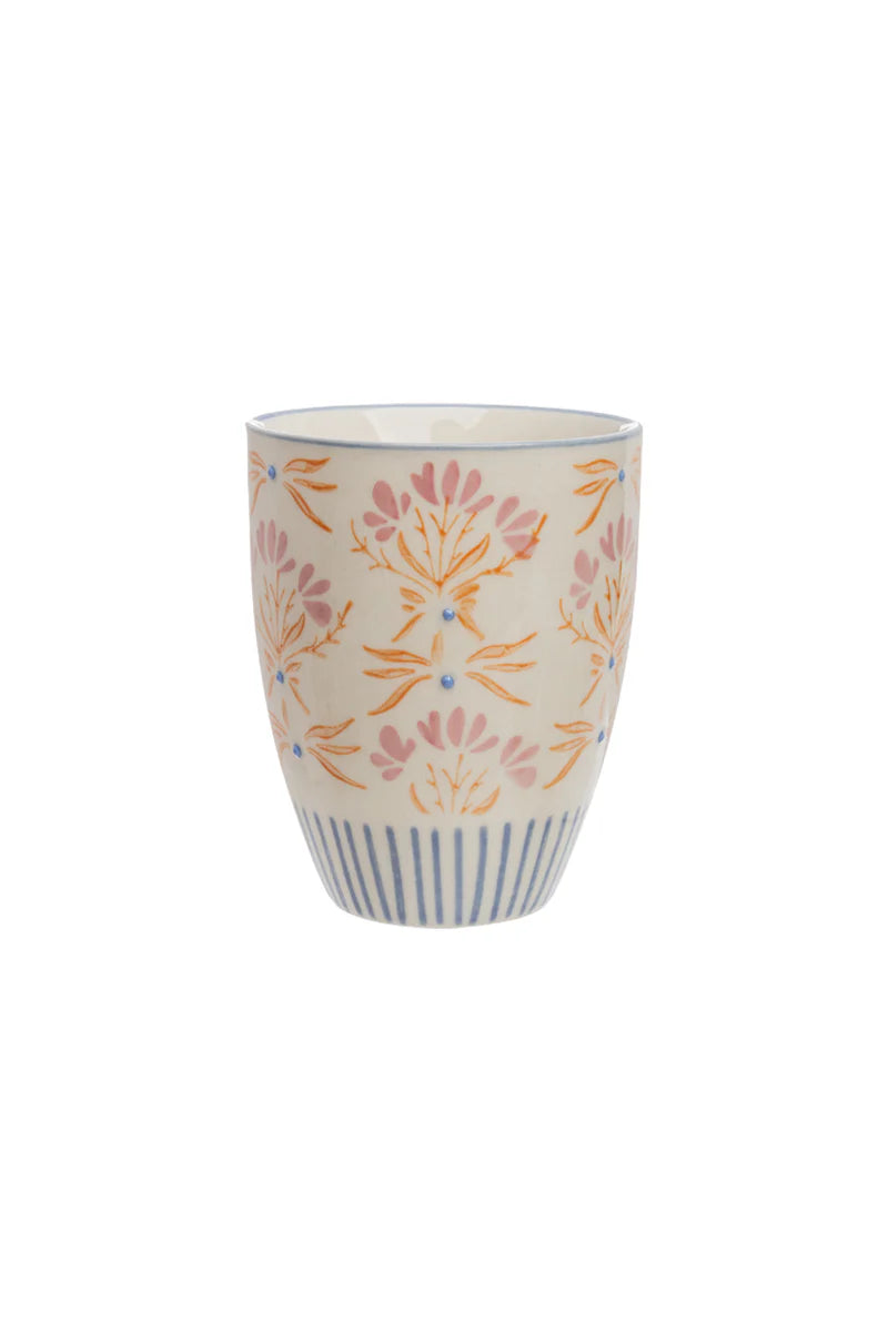 Becher Retrofloria Orange