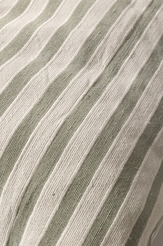 Kissen Grün gestreift 50x50 cm