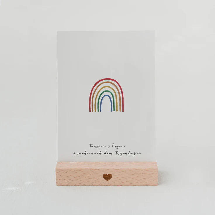 Glückwunschkarte Regenbogen