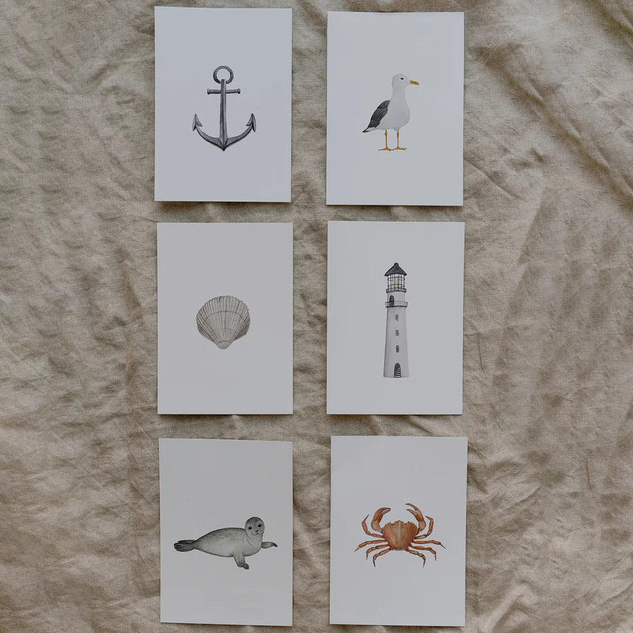 Aquarellkarte "Strandkrabbe"