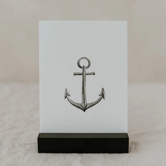 Aquarellkarte "Anker"