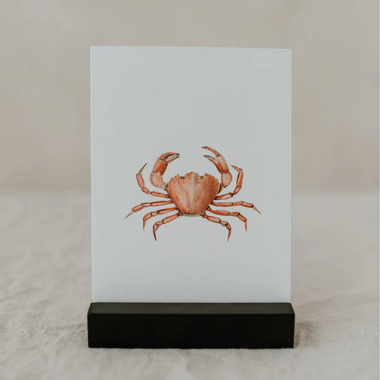 Aquarellkarte "Strandkrabbe"