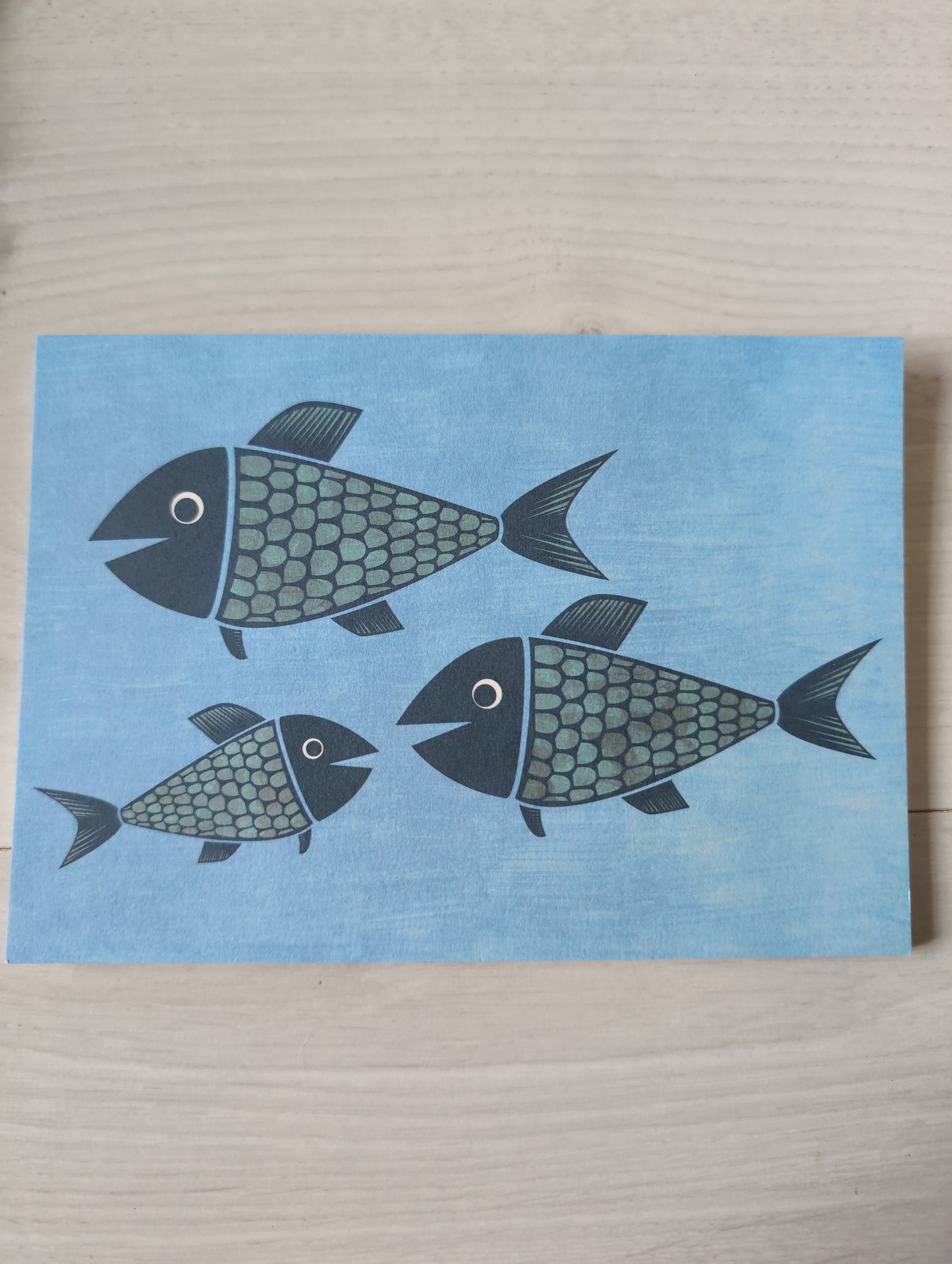 Postkarte "family fish"