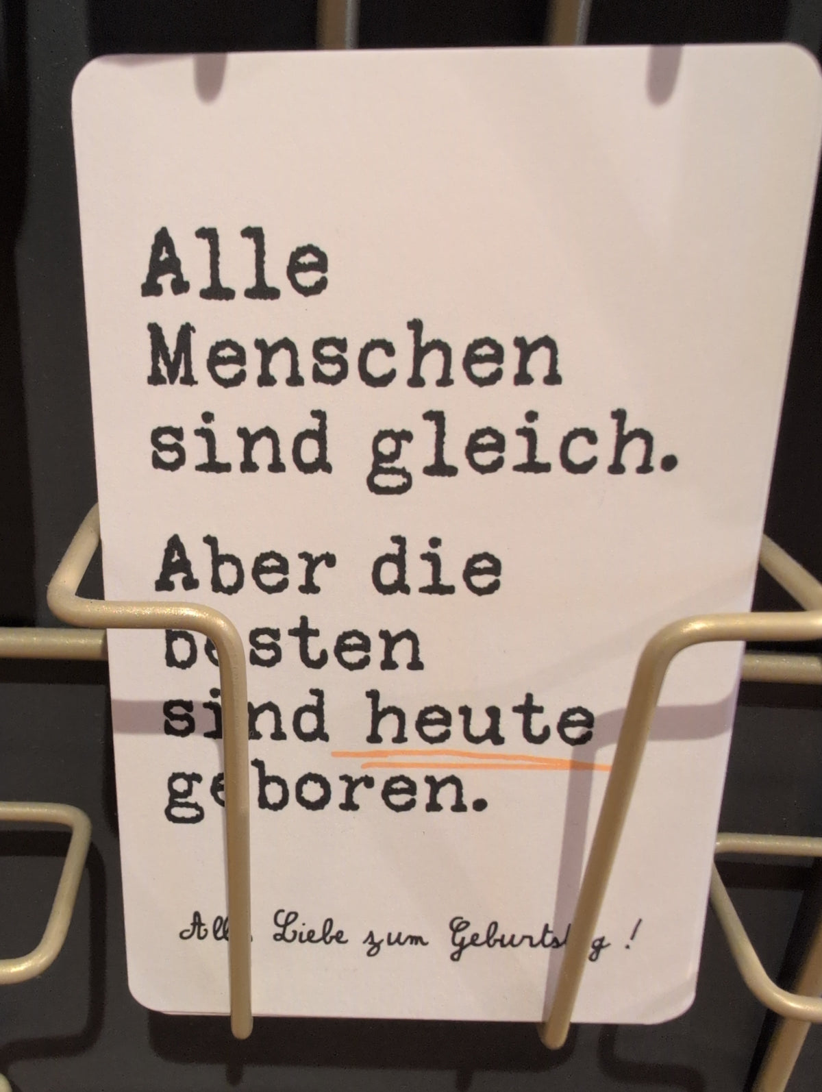Lunacard Postkarte *Alle Menschen sind gleich