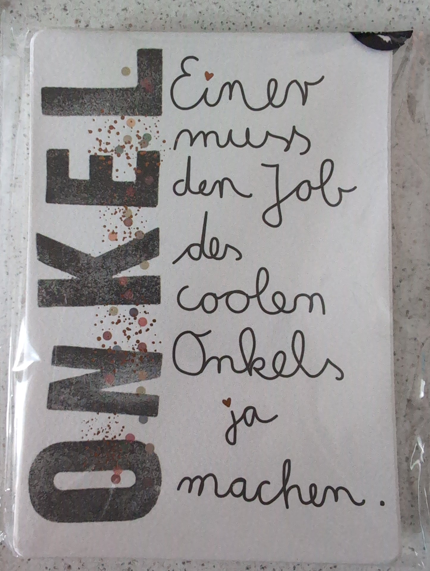 Postkarte "Onkel"
