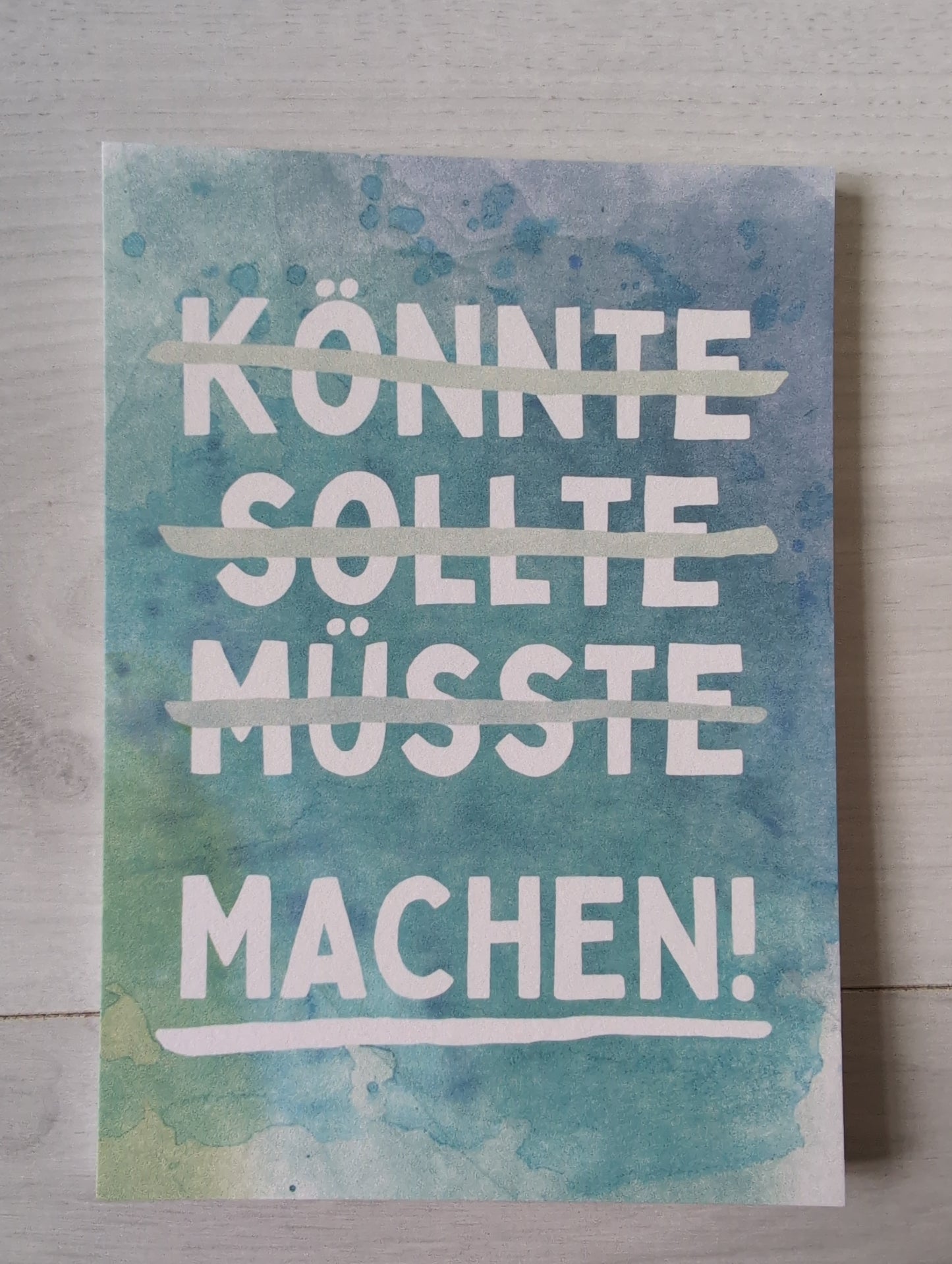 Postkarte "MACHEN!"