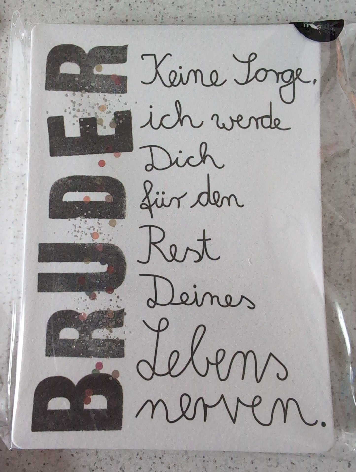 Postkarte "Bruder"