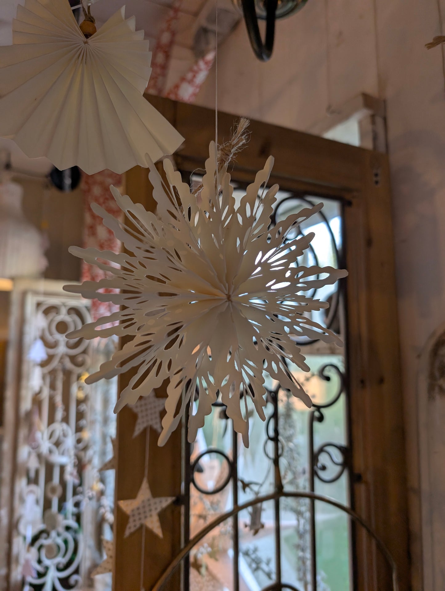 Stern Anhänger PaperArt weiß