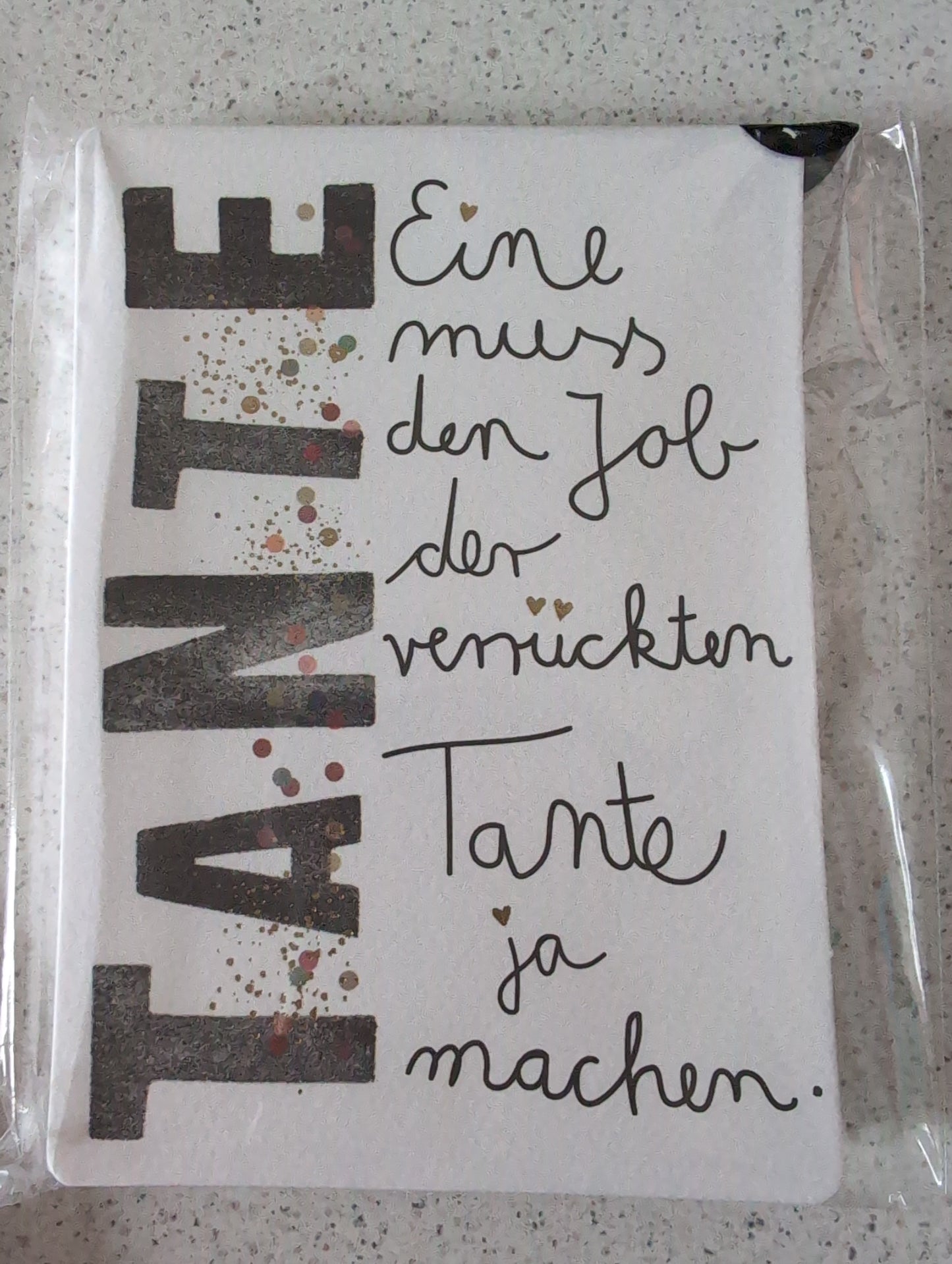 Postkarte "Tante"