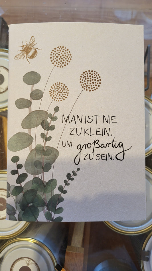 Schreibhefte "Man ist nie zu klein..."