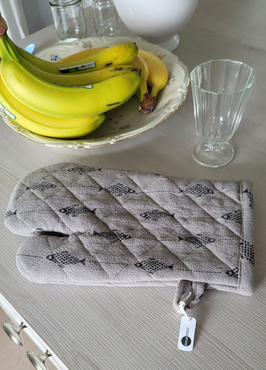 Ofenhandschuh Fische