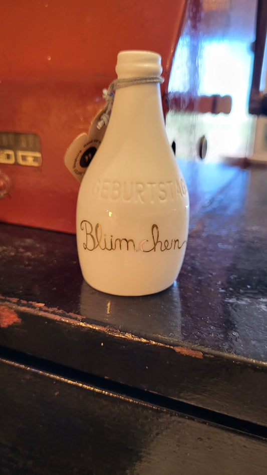 Mini Flaschenvase "Geburtstagsblümchen"