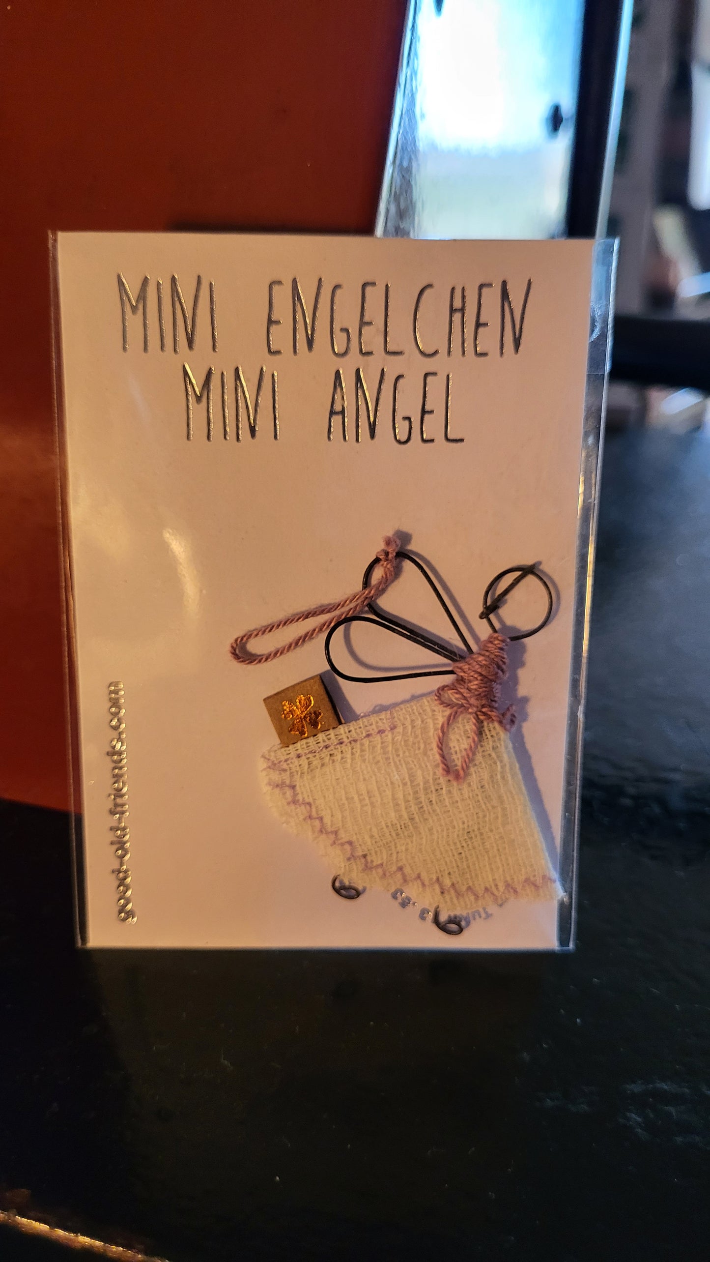 Mini Engelchen. Kupfernes Kleeblatt