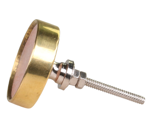 Möbelknopf Marmor Messing mit Puder