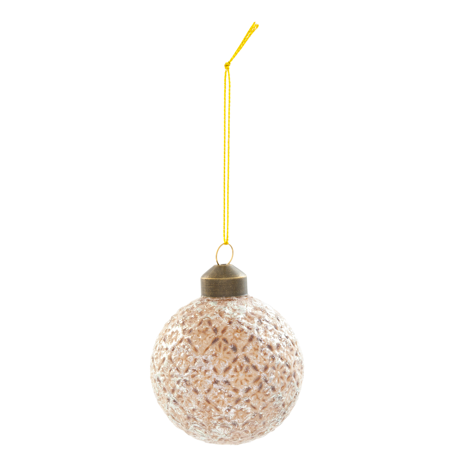 Christbaumkugel silber / rosé