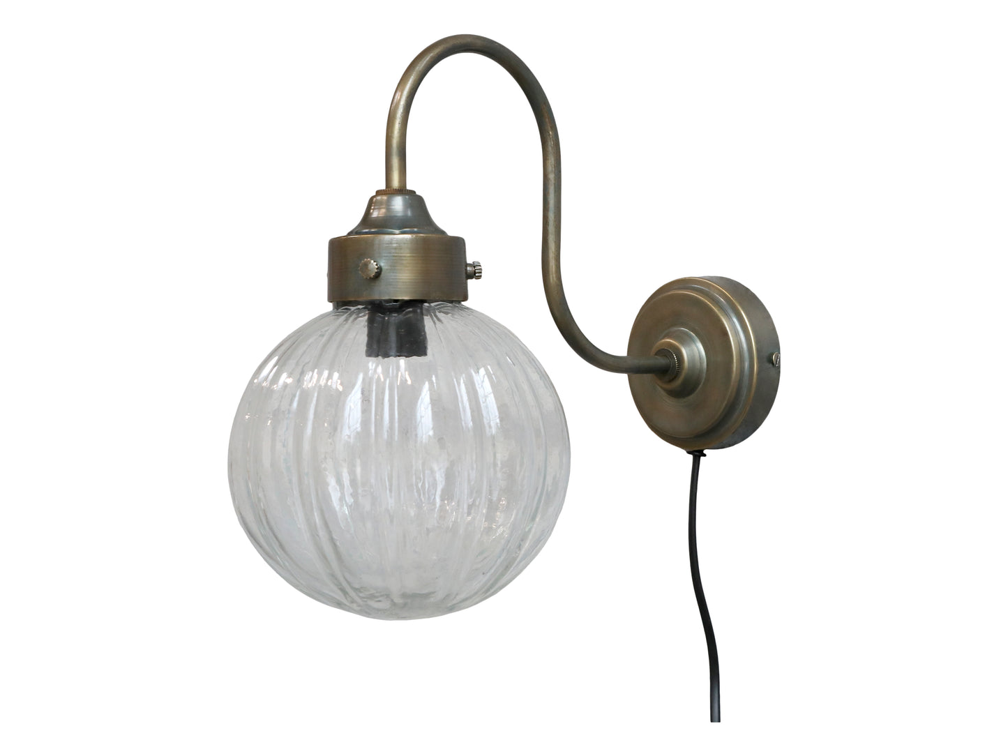 Wandlampe antique messing