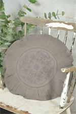 Kissenbezug rund 50cm "grau"