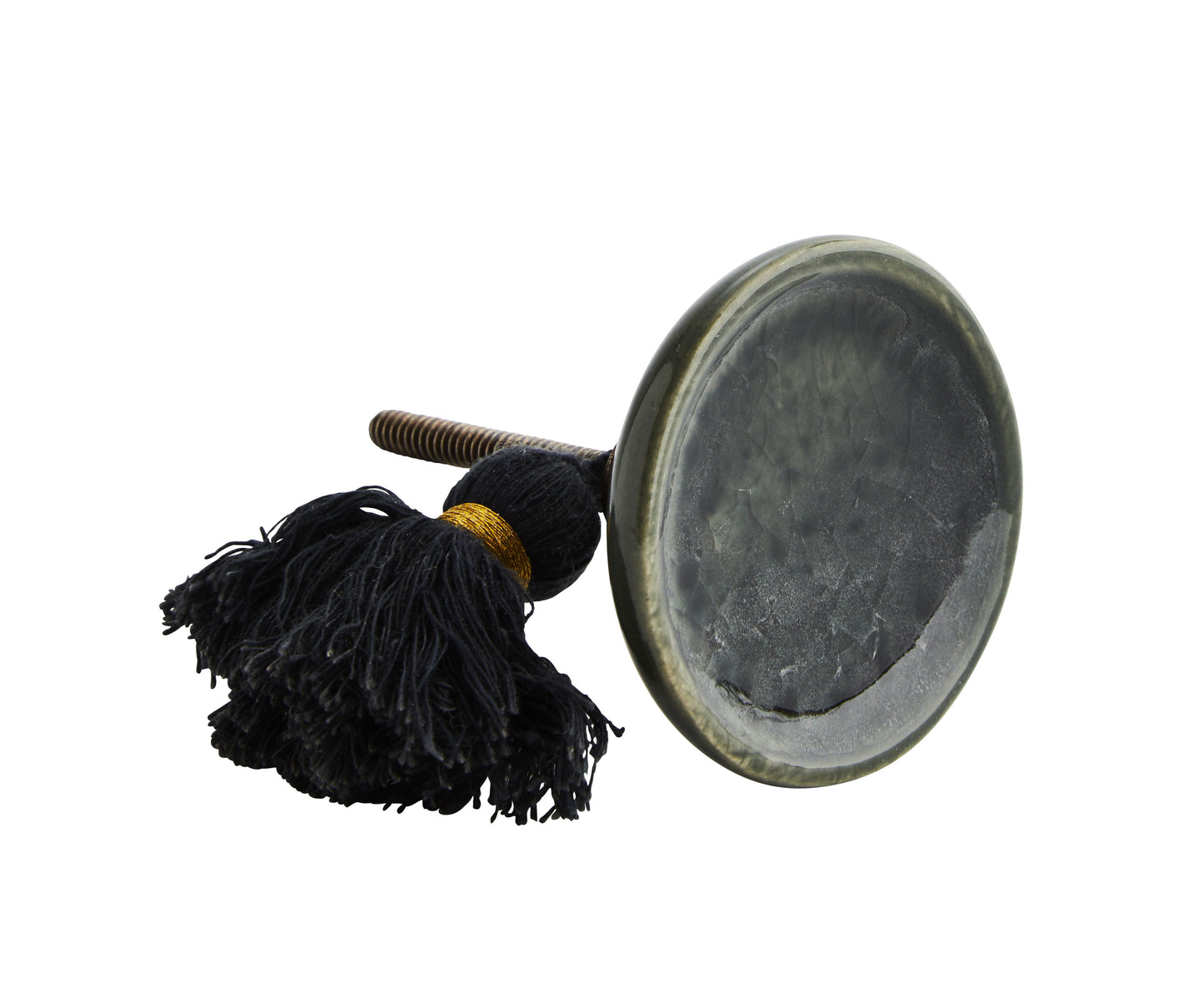 Möbelknopf groß mit Tassel