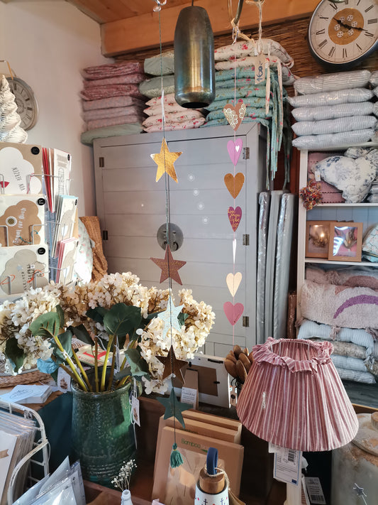 Wintersternkette "grün & gold"