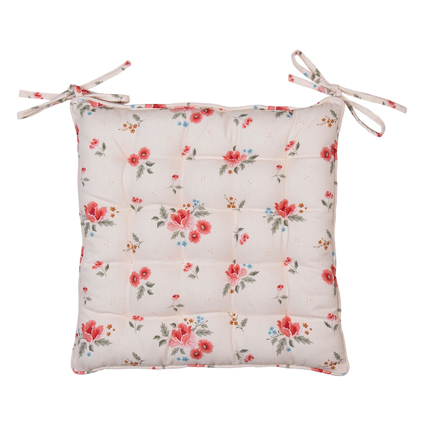 Stuhlkissen mit Blumen