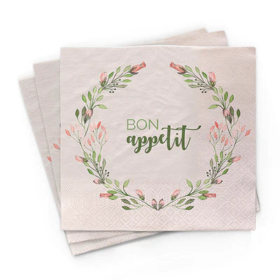 Serviette aus Bambus "Bon appetit"