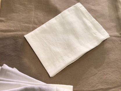 Serviette aus Stoff 40x40 cm Weiß