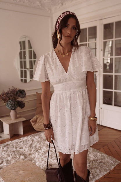 Kleid Jalen: Weiß / M/L