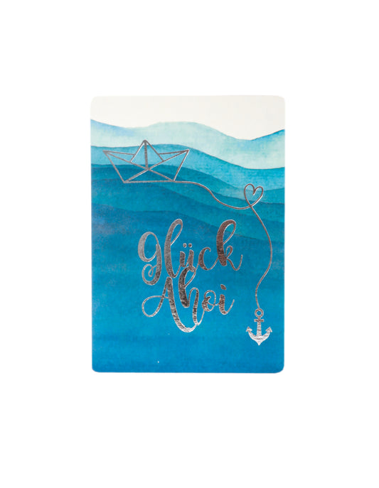 Postkarte "Glück Ahoi"