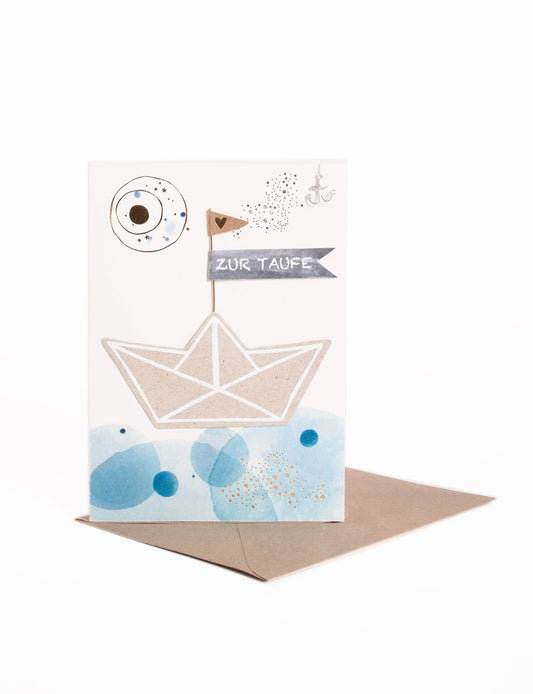 Taufkarte Boot